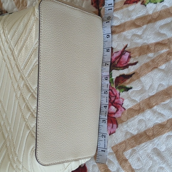 Lauren Ralph Debby Plaid Quilted Leather Shoulder Crossbody bag. - Picture 3 of 14